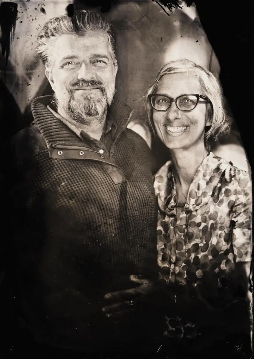 Wet plate collodion tintype portrait made in Los Angeles, plate 05